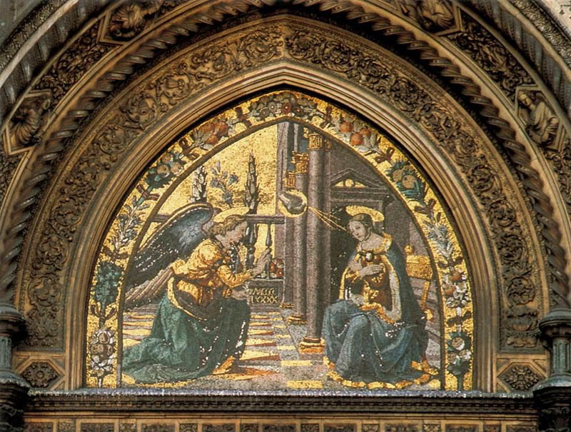 Annunciation, 1490, via Web Gallery of Art
