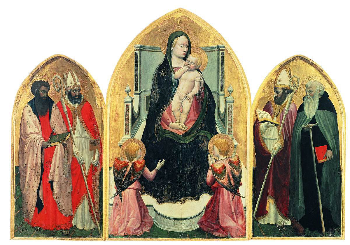 San Giovenale Triptych, 1422, via Wikipedia