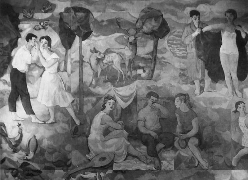 Gerhard Richter mural, Hygienemuseum Dresden