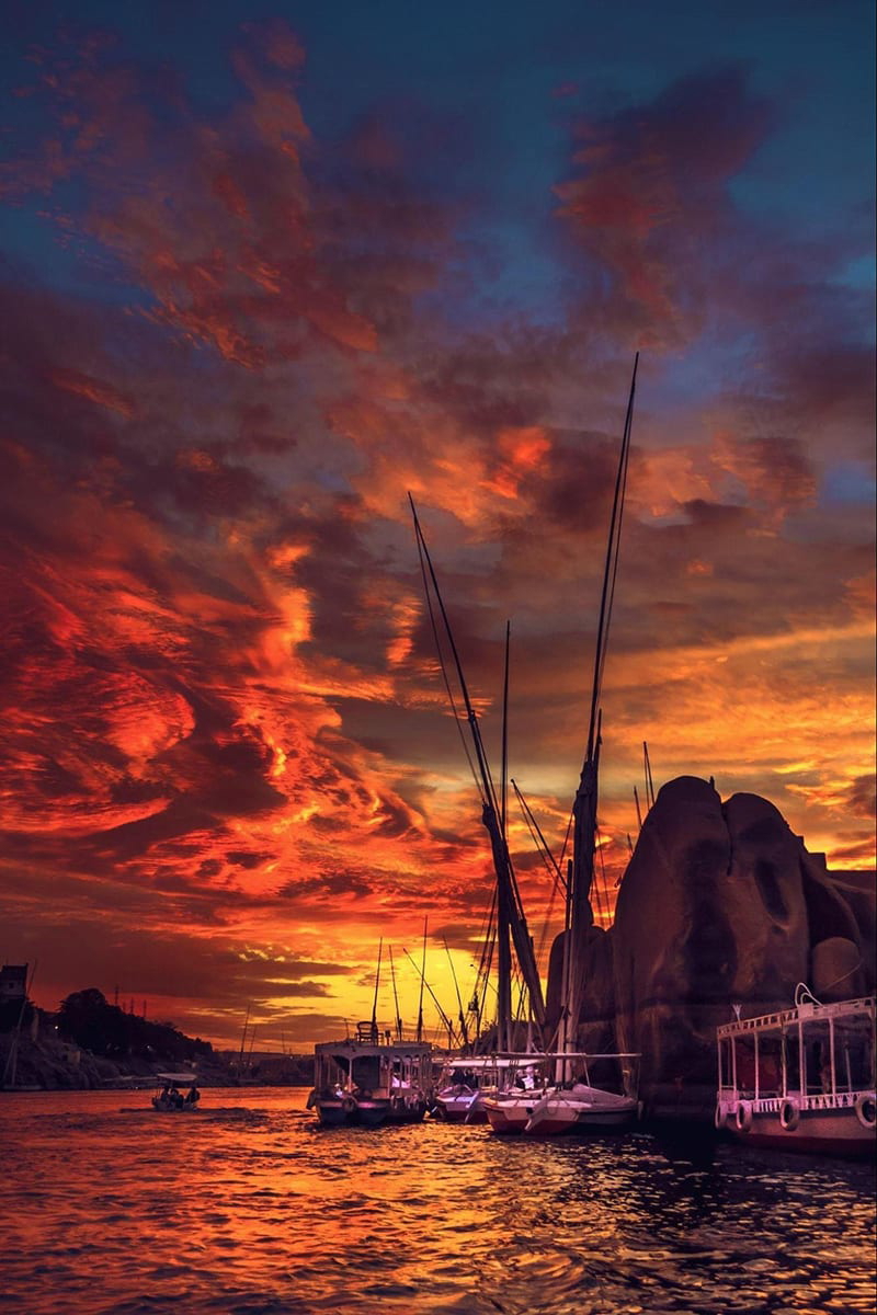 Sunset at Aswan