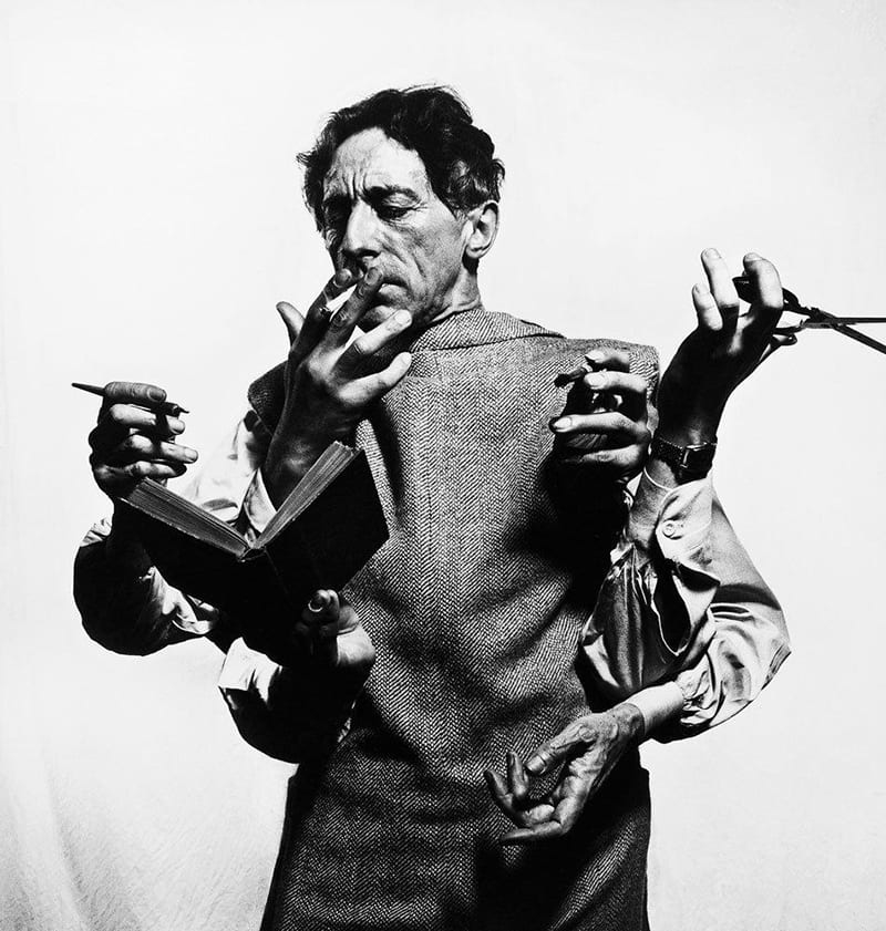 Jean Cocteau (Multiple Hands), 1949.