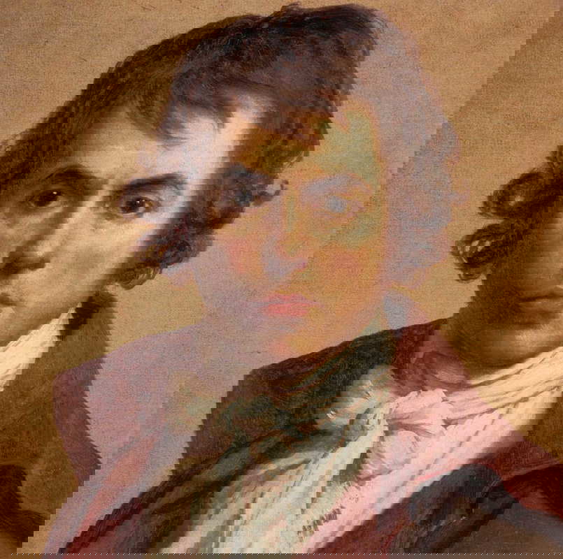 Self-portrait, David, 1794, via Arthive