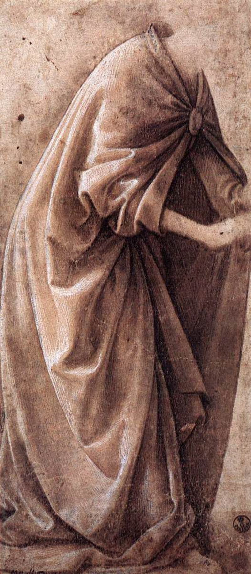 Study of Garments, c1491, via Wikiart