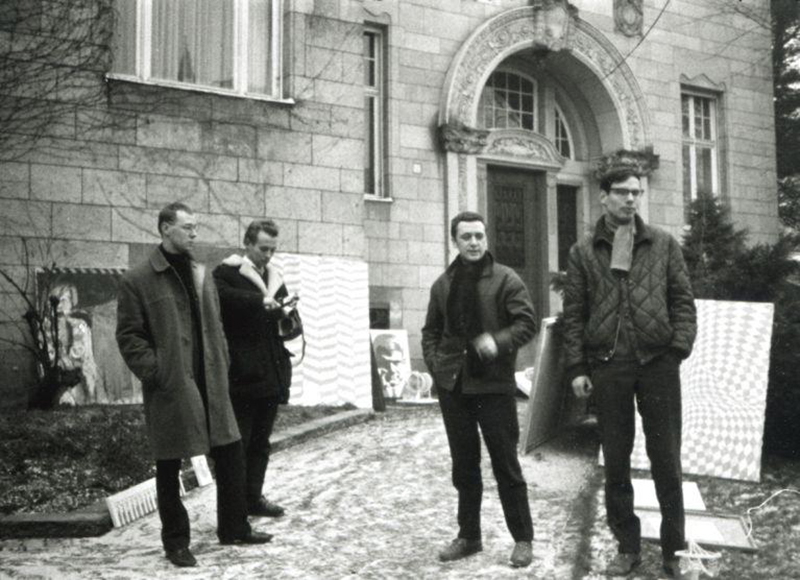 Gerhard Richter with friends in his student days at Dusseldorf Academy