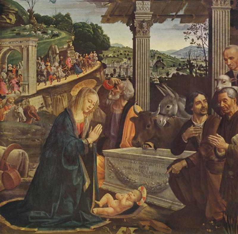 Adoration of the Shepherds, 1485, via Wikiart