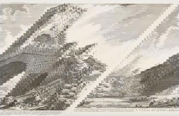 Piranesi, View of the Pont Salario, plate 55 of Vedute