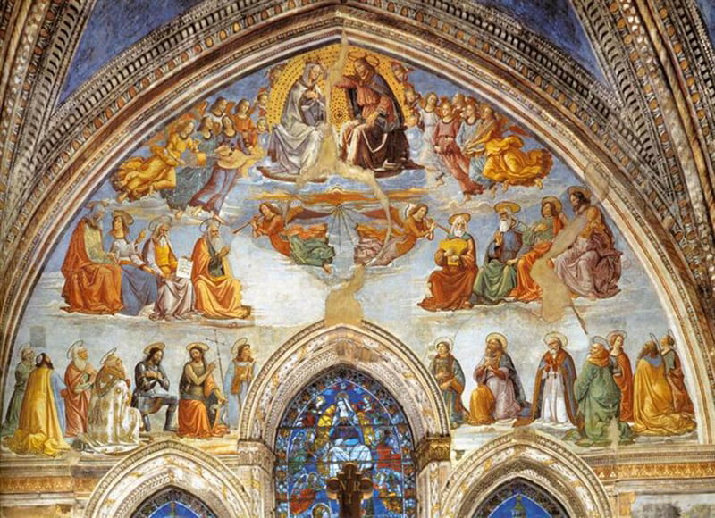 Coronation of the Virgin, 1486-1490, via Wikiart
