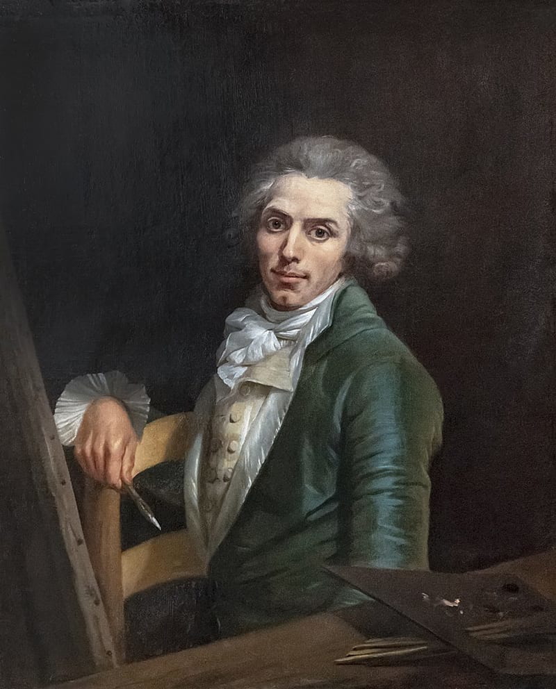 Self-Portrait, Roques, 1783, via Wikimedia