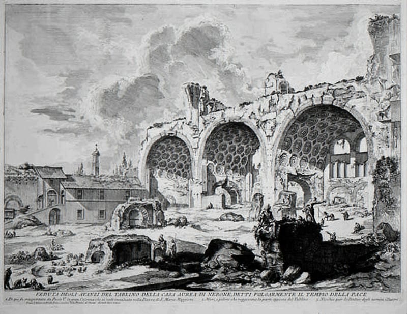 Piranesi, Basilica of Constantine, 1757