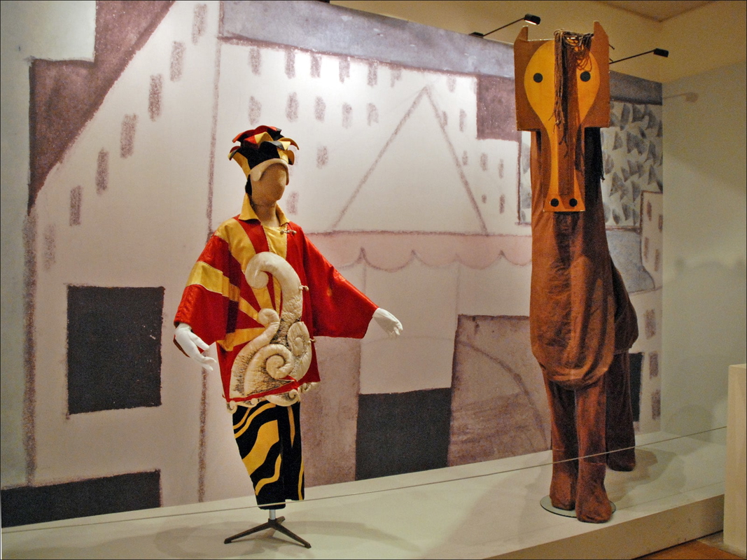 Costumes from Cocteau's production of the ballet Parade