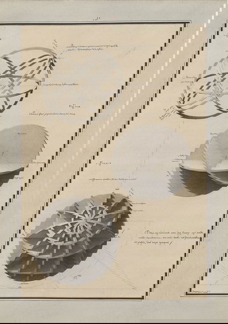 ink and wash study with spheres