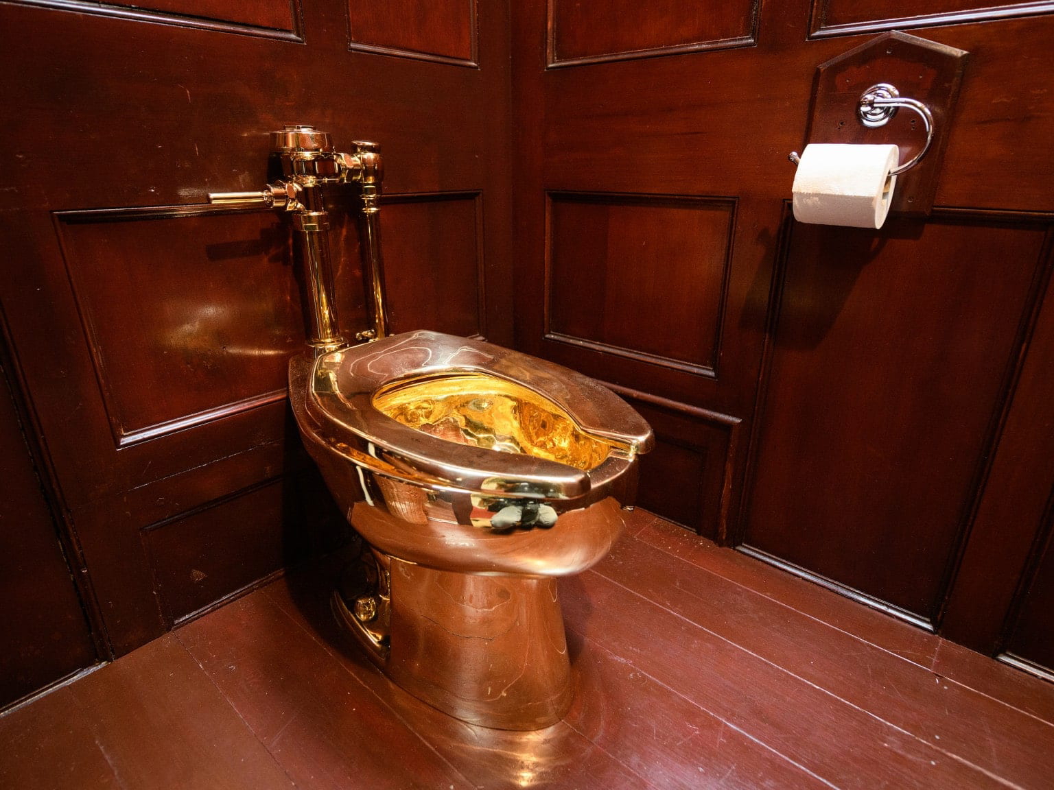 gold toilet