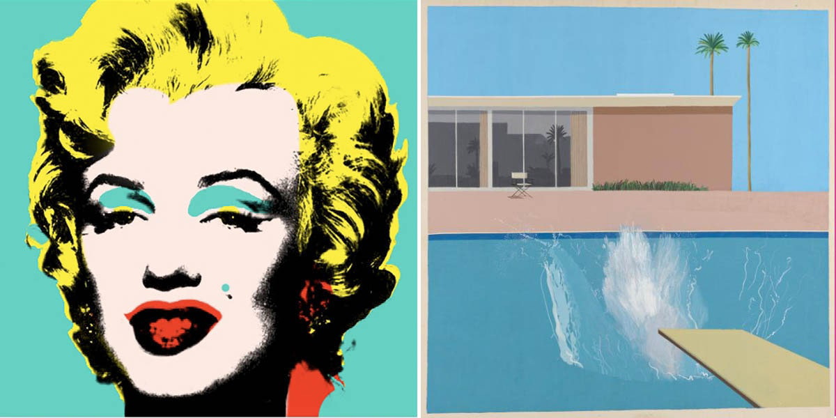 Marilyn Monroe Series, Andy Warhol, 1967 and A Bigger Splash, David Hockney, 1967, Tate