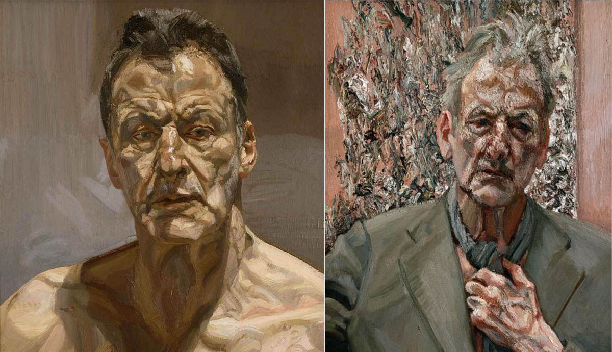 2 self portraits of the artist