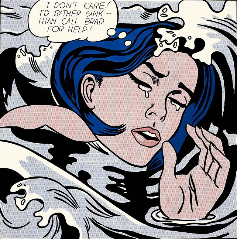 Roy Lichtenstein, Drowning Girl, 1963