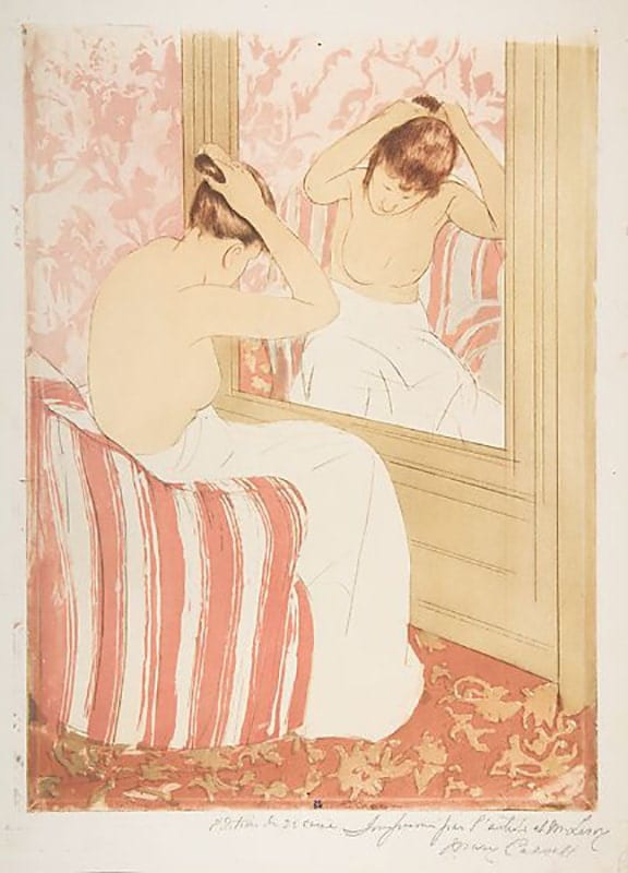 The Coiffure by Mary Cassatt, 1890-91, wiki