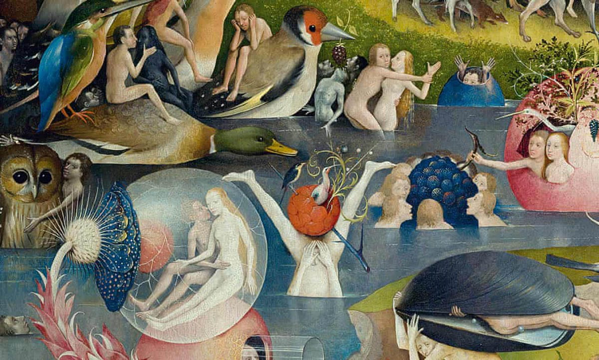 A detail from The Garden of Earthly Delights, via Museo del Prado