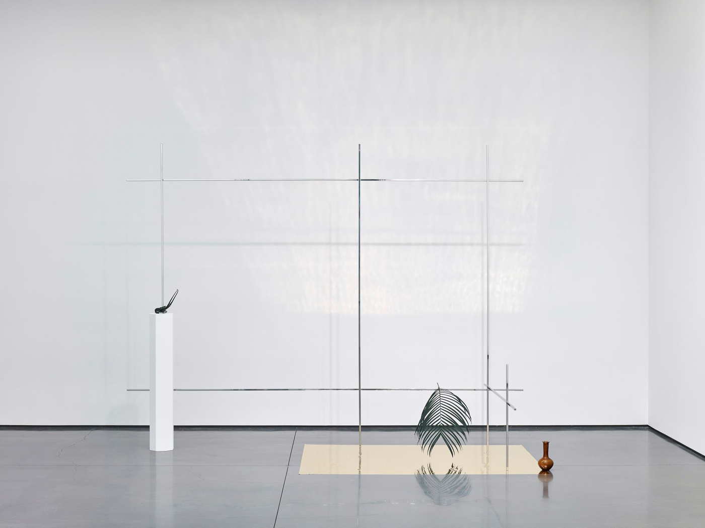 exhibition image of a minimalist sculpture