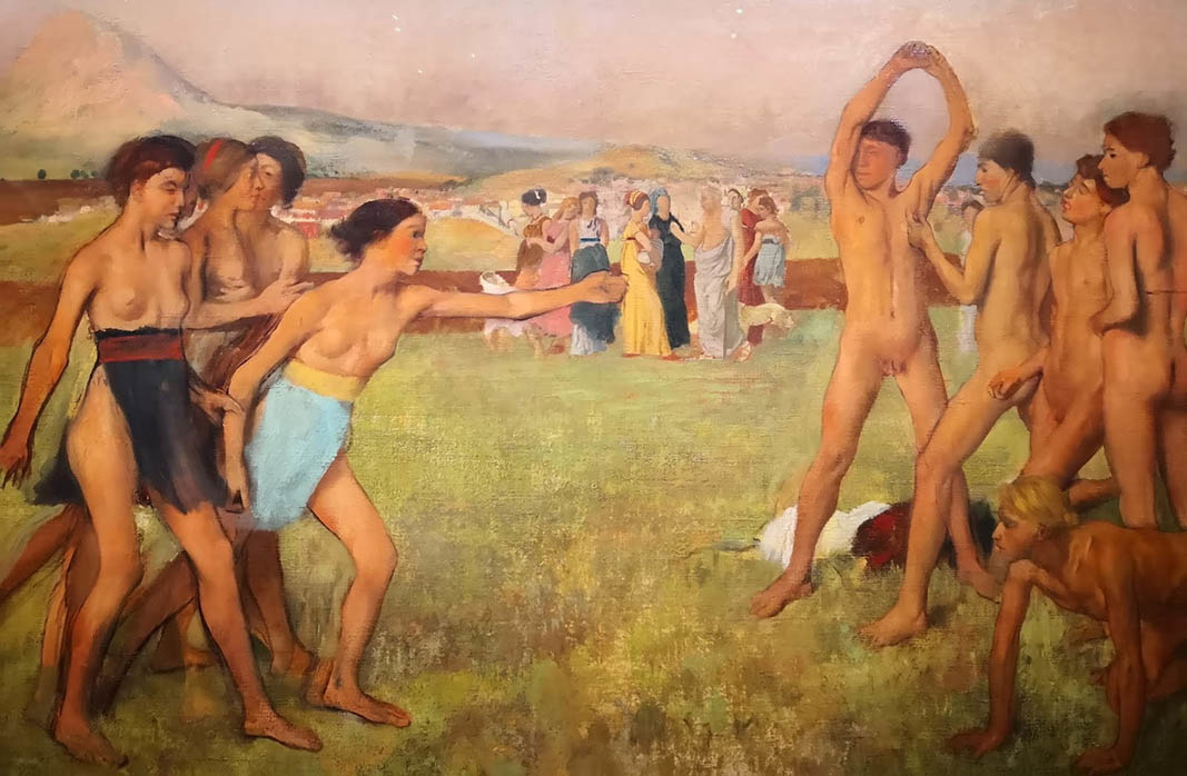Young Spartans Exercising, Edgar Degas, 1860