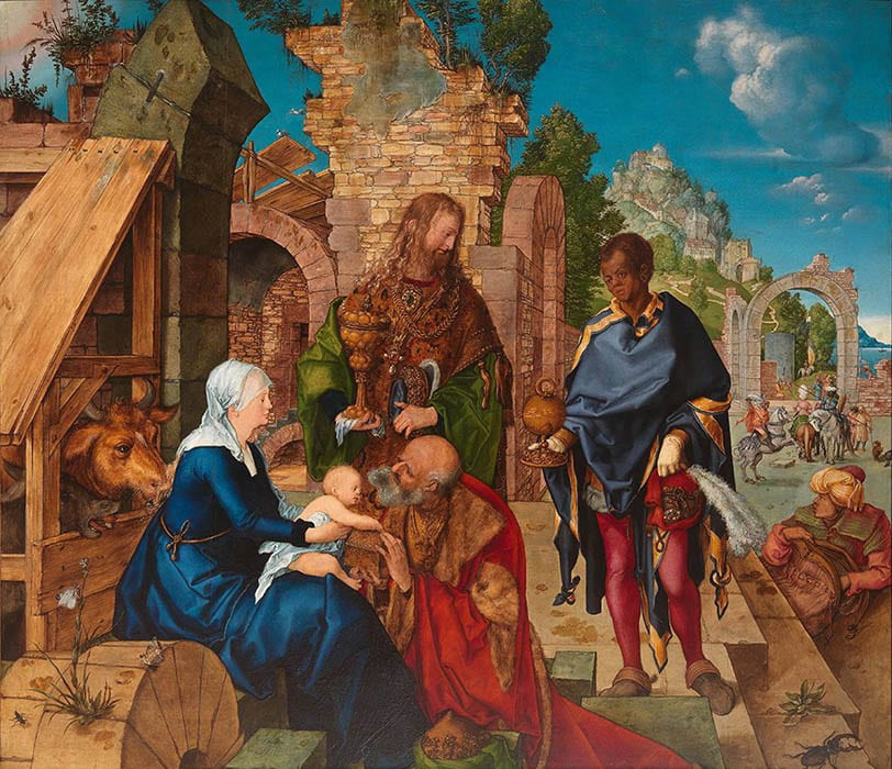 Adoration of the Magi, Albrecht Dürer, 1504, via Uffizi Gallery