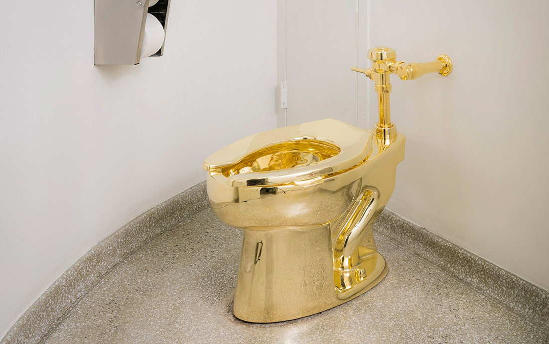 America, Maurizio Cattelan, 2016, Guggenheim Museum