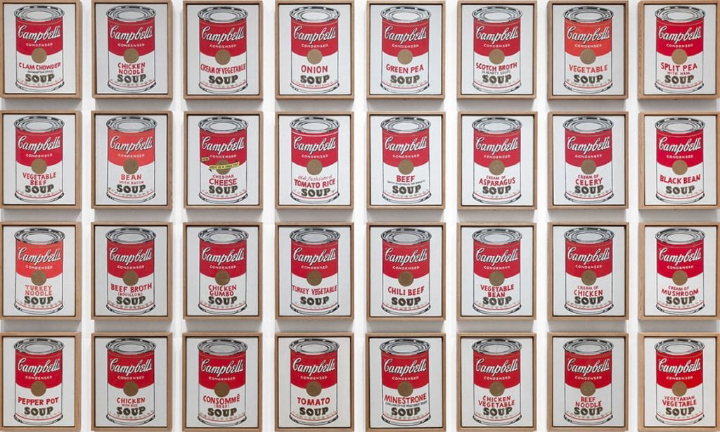 Campbell’s Soup Cans, Andy Warhol, 1962, The Museum of Modern Art 