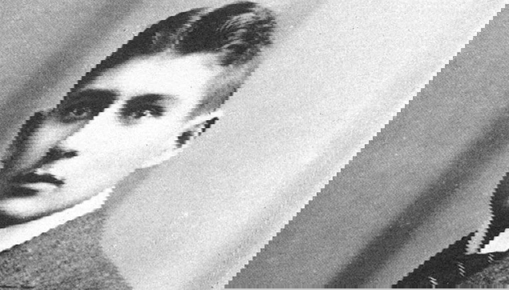 Photograph of Franz Kafka as a young man