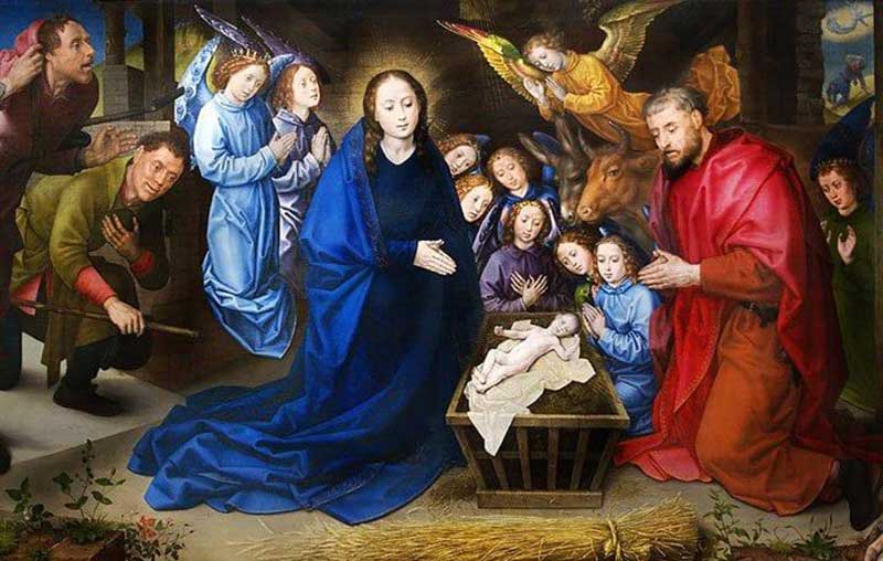 Adoration of the Shepherds, circa 1480, via Journal of Historians of Netherlandish Art