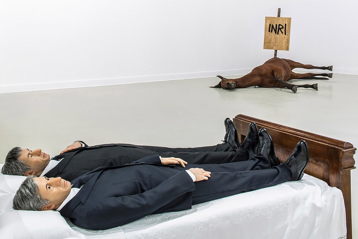 View of Exhibition Amen, Maurizio Cattelan, 2011, Galerie Perrotin