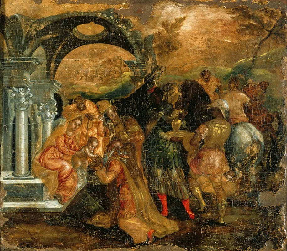 The Adoration of the Magi, El Greco, via Gallerix 