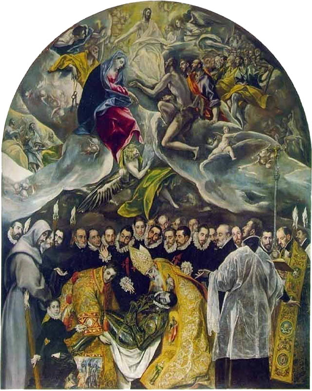 The Burial of Count Orgaz, El Greco, 1586-8