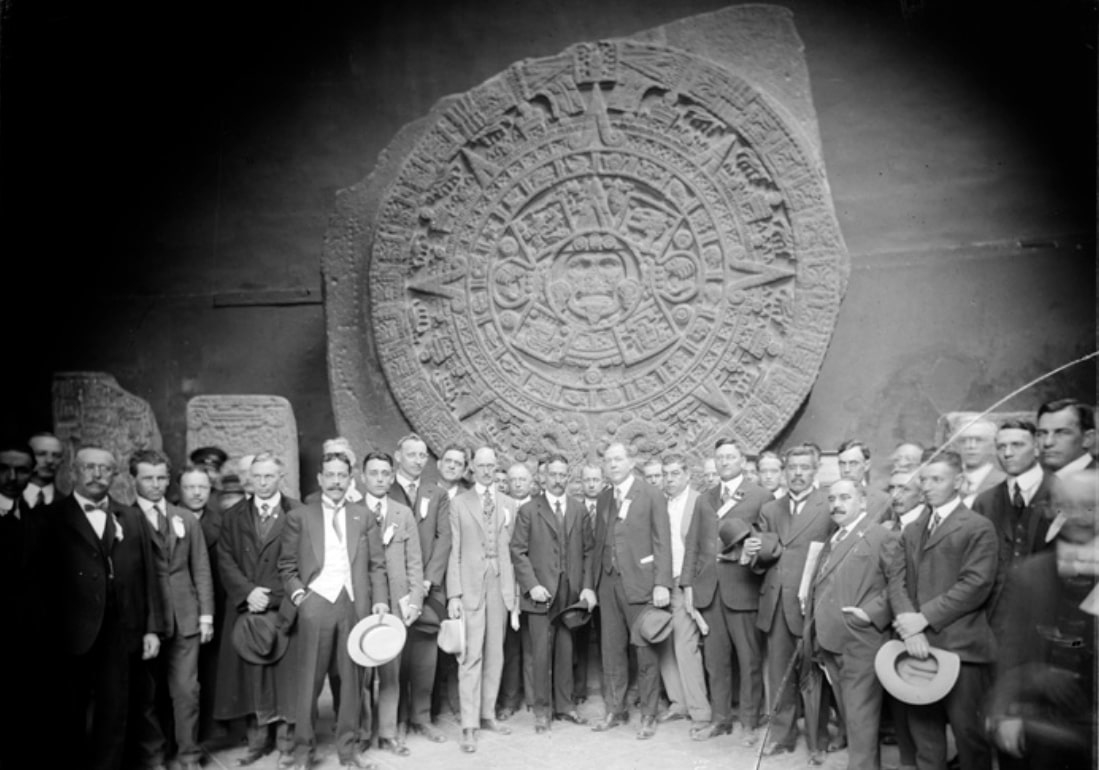 Aztec Calendar from the Casanola archives, 1913