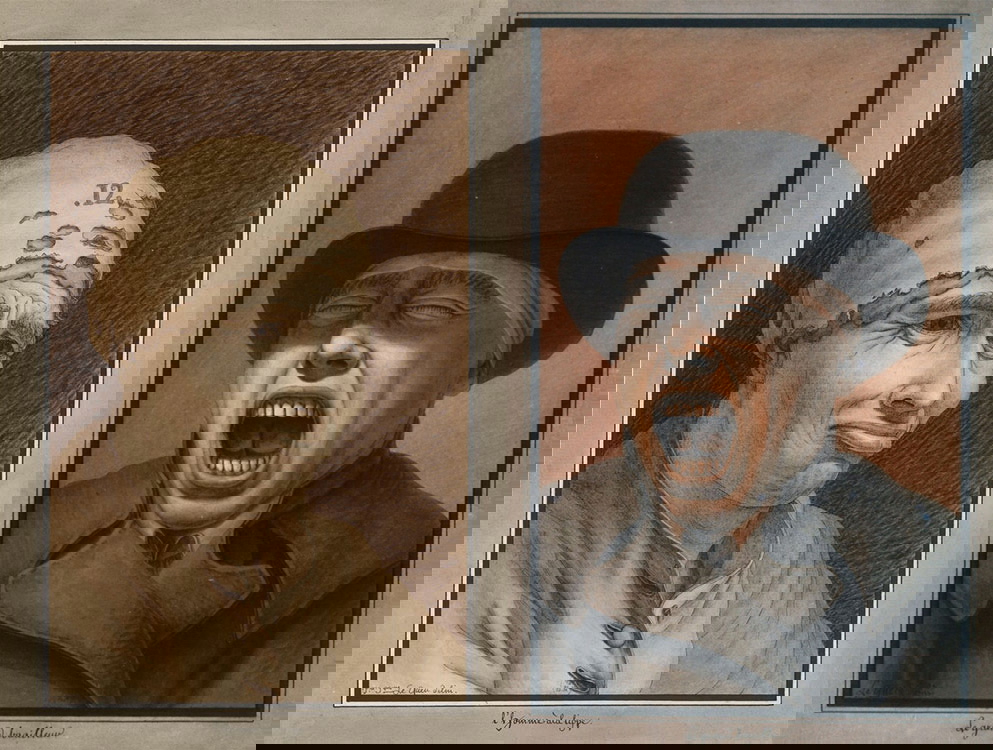 two expressive portraits