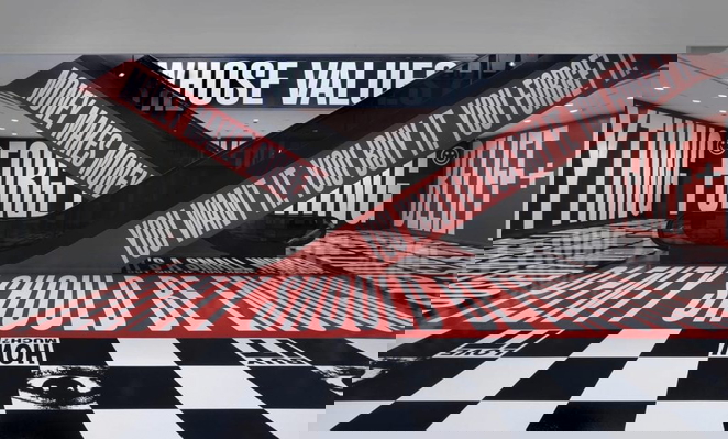 Barbara Kruger, Belief + Doubt, 2012, Smithsonian