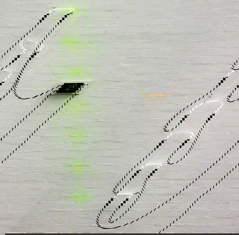neon green tubing ten intervals