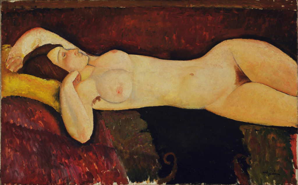 Reclining Nude by Amedeo Modigliani, 1919, MoMA