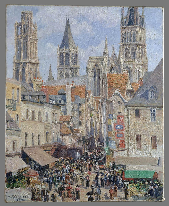 Rue de l'Épicerie, Rouen by Camille Pissarro