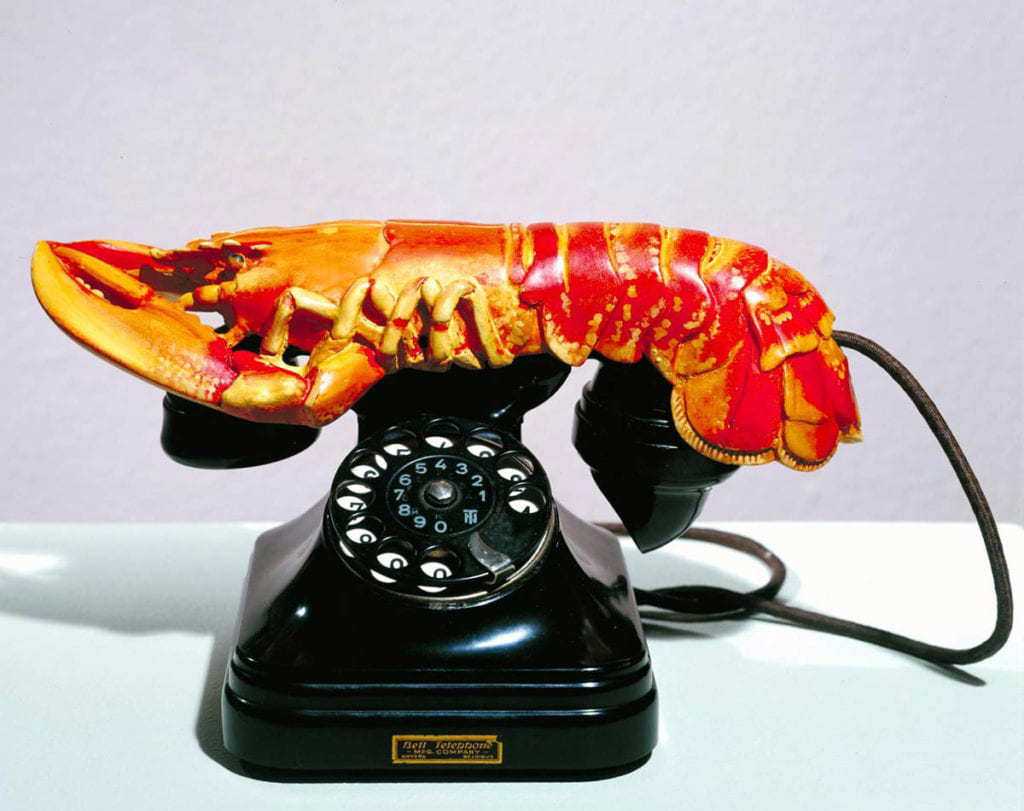 Lobster Telephone by Salvador Dalí, 1936, Surrealism art