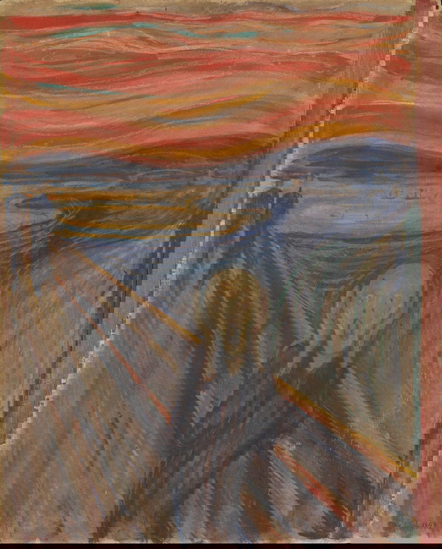 The Scream by Edvard Munch, 1893, Oslo National Gallery