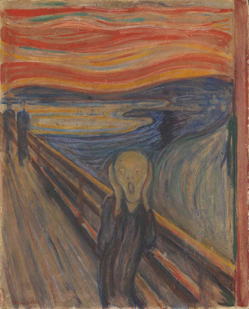 The Scream by Edvard Munch, 1893, Oslo National Gallery