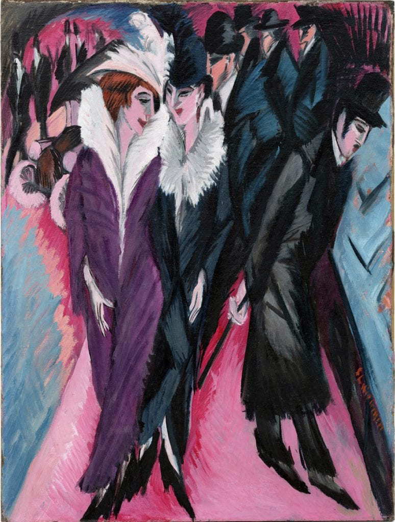 Street, Berlin by Ernst Ludwig Kirchner, 1913, MoMA