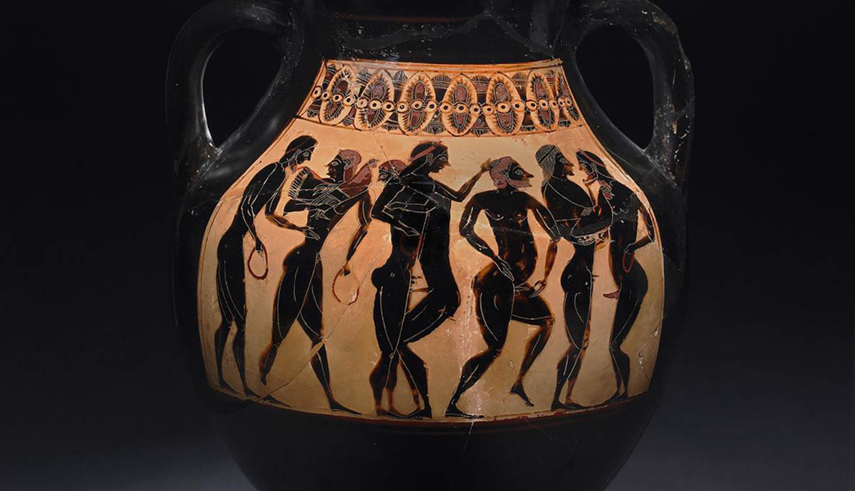 amphora urn depicting sexual activities