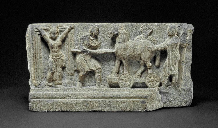 The Gandharan Trojan horse relief, 2nd century AD, British Museum