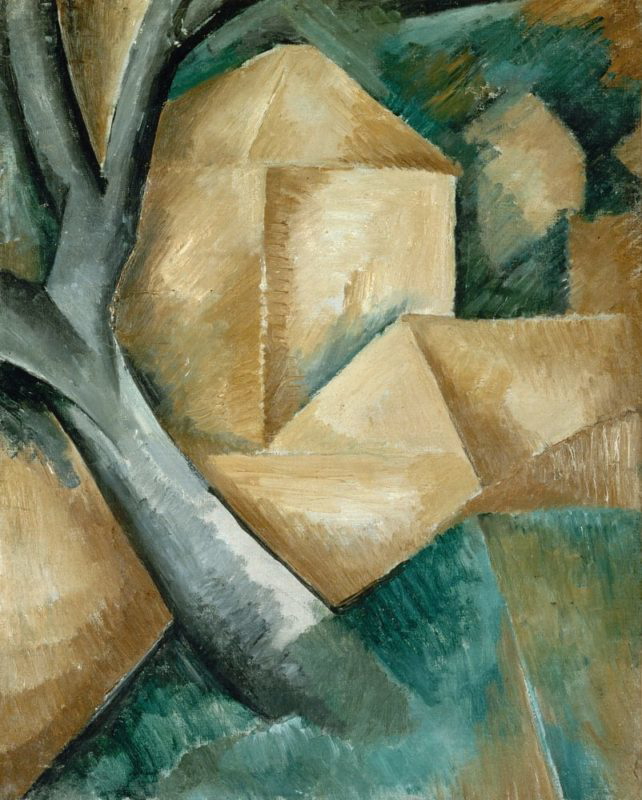 houses at lestaque painting by Georges Braque