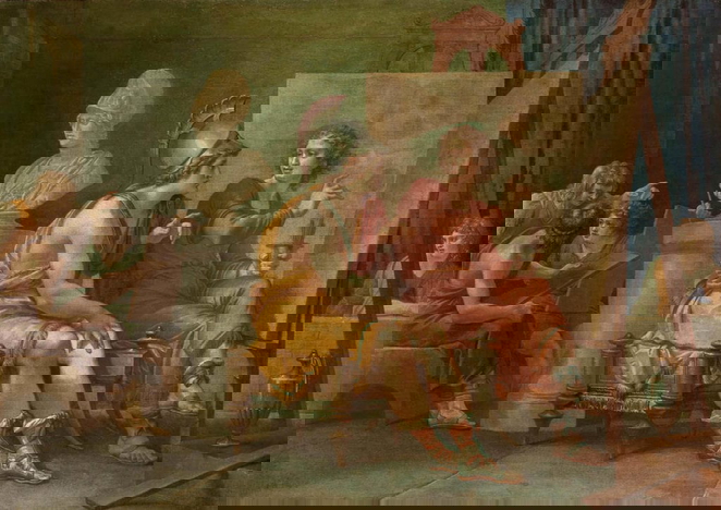 Alexander the Great in the Workshop of Apelles