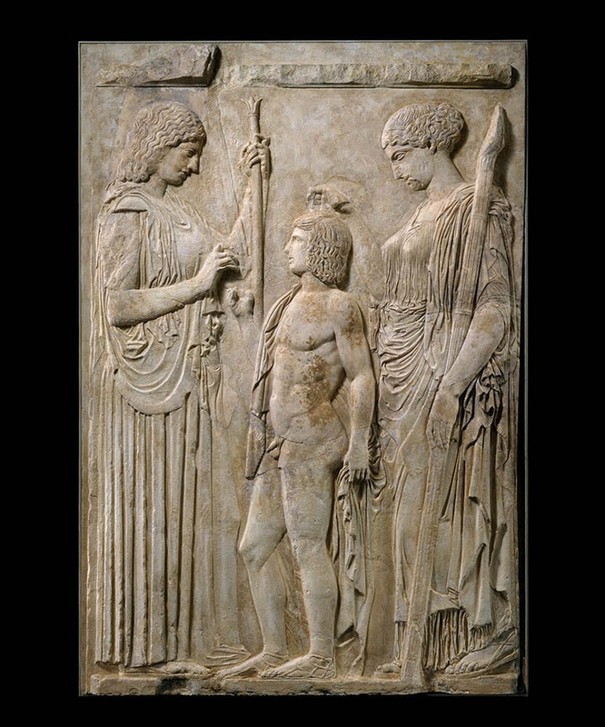 Marble relief depicting Demeter