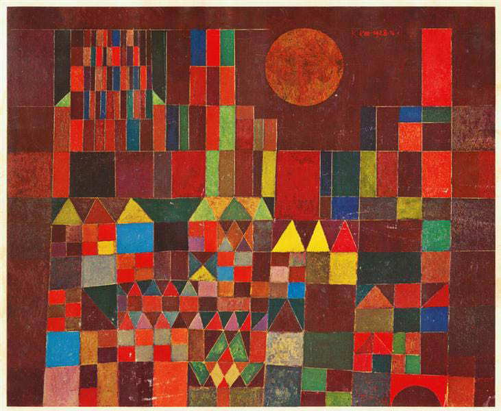 Castle and Sun by Paul Klee, 1928, WikiArt (private collection)