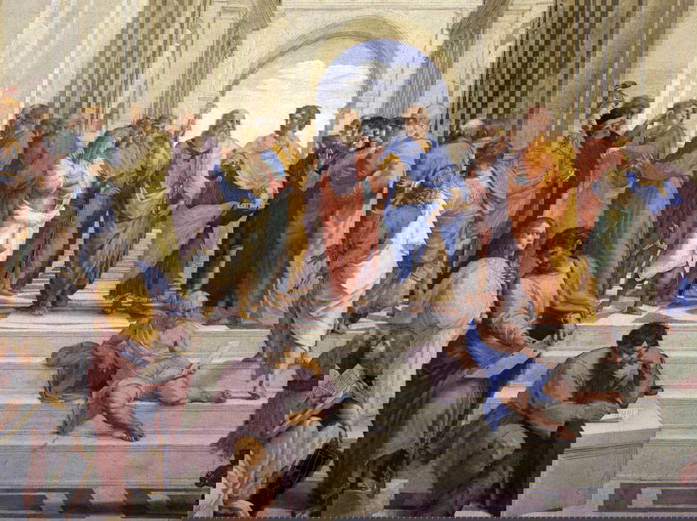 The Greek philosophers pictured by Raphael