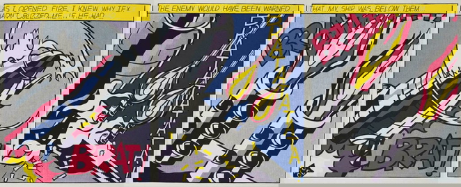 As I Opened Fire by Roy Lichtenstein