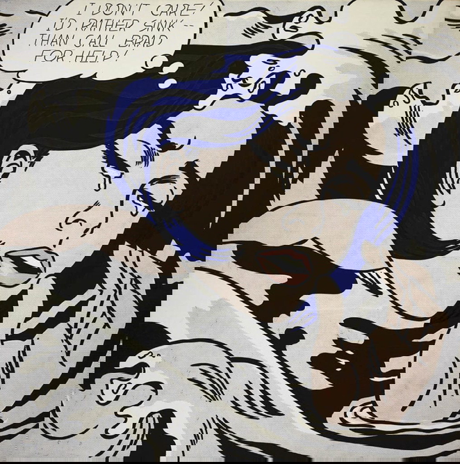 Drowning Girl by Roy Lichtenstein